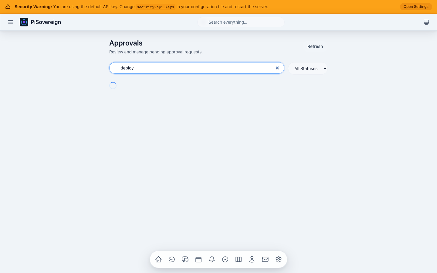 Approvals search results