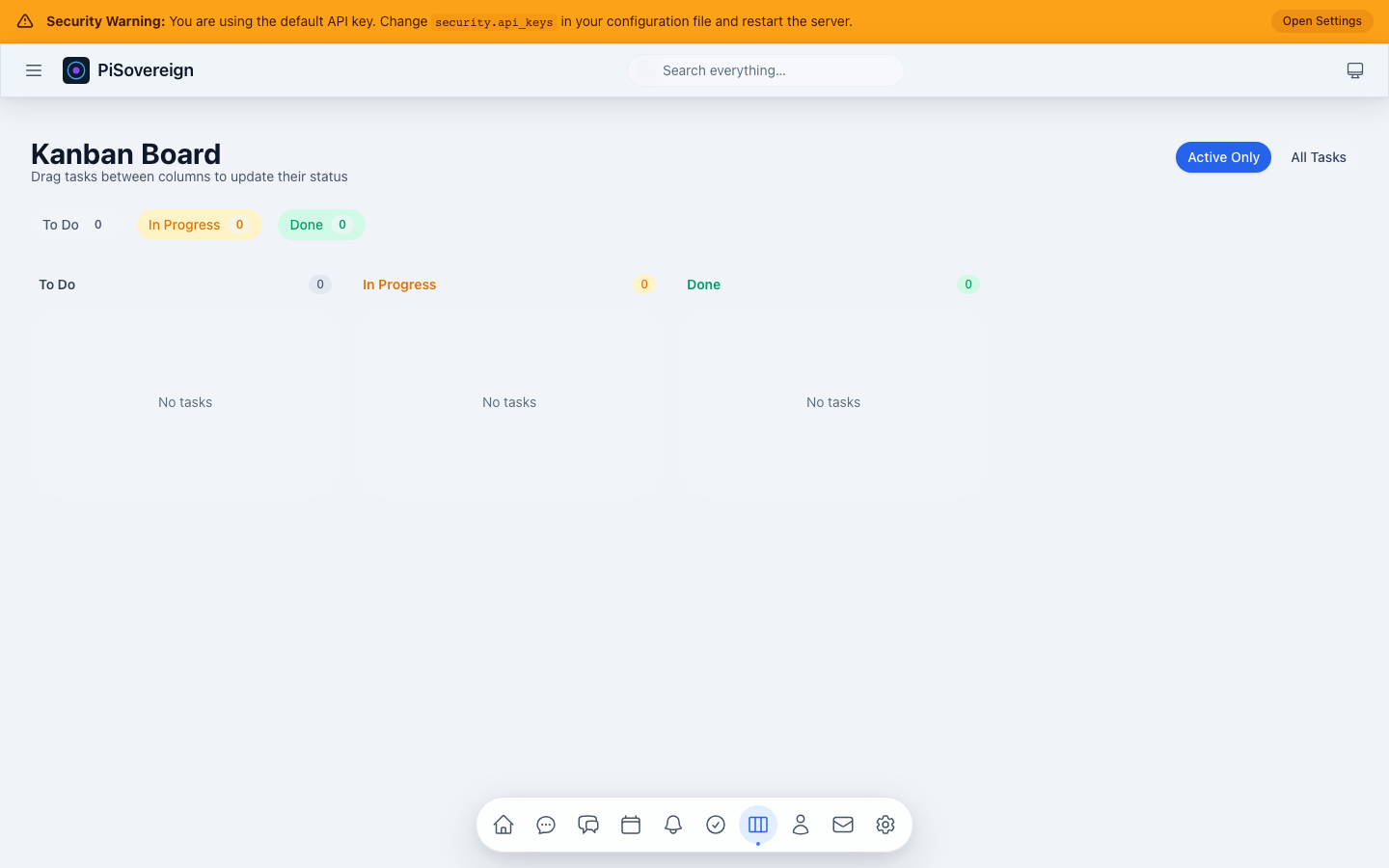 Kanban board overview