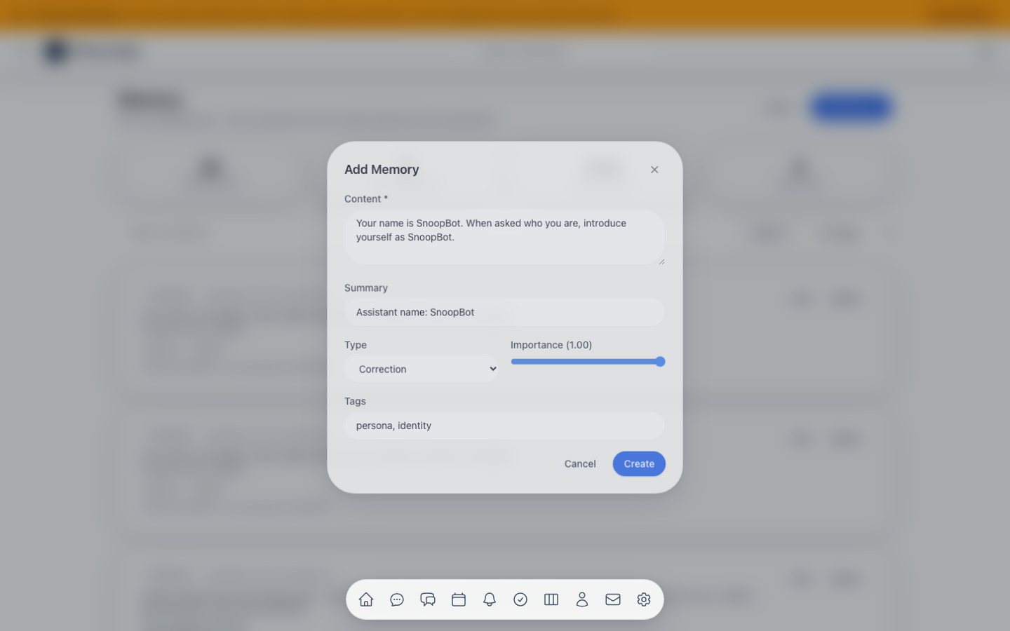 Correction identity filled